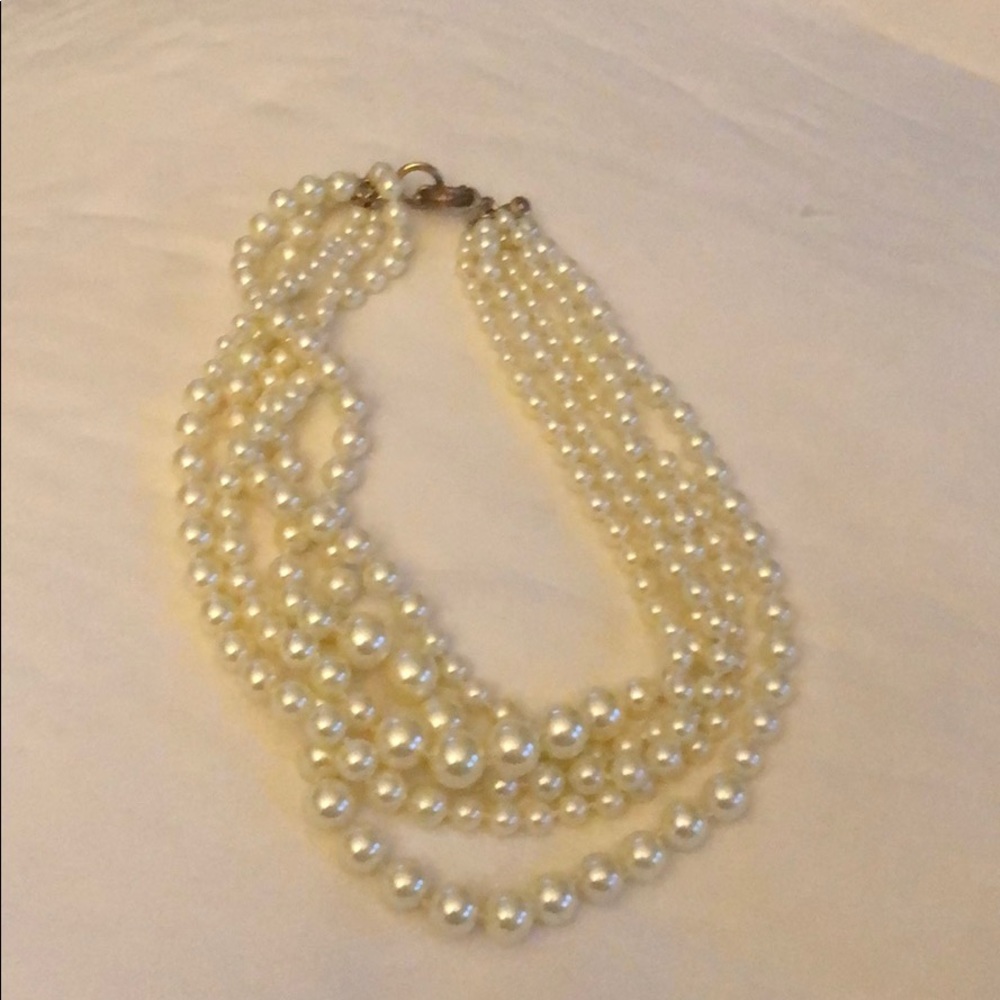 Jcrew multi pearl necklace